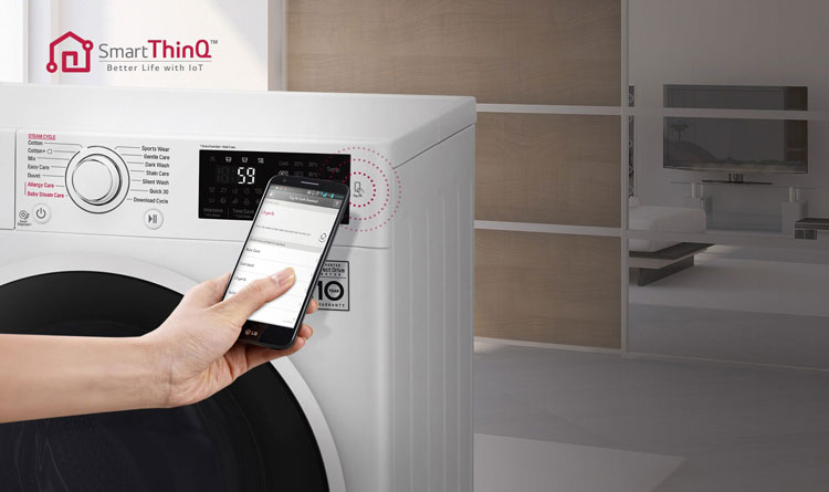 لباسشویی الجی 6 کیلو 1200 دور سفید مدل f2j6nnp0w
