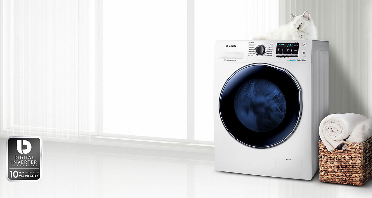 لباسشویی 8 کیلو سامسونگ 1400 دور درب بزرگ WD80J5410AS/FH 