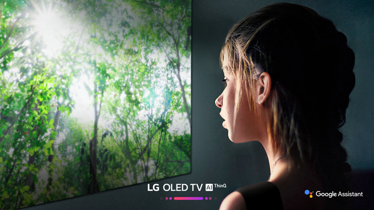 تلویزیون 55 اینچ الجی اولد 4k فوق باریک مدل oledb8
