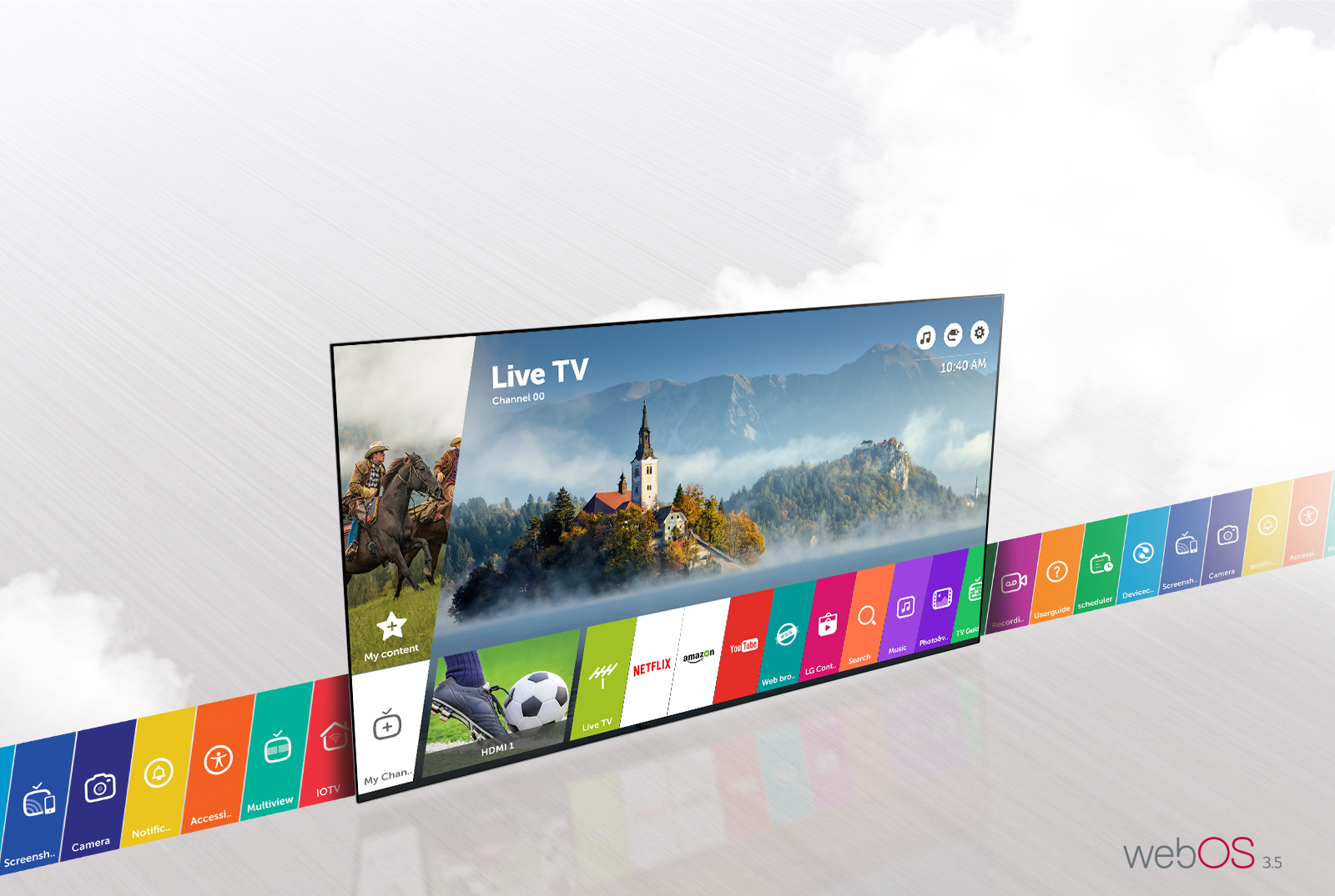تلویزیون 43 اینچ الجی مدل lj614v
