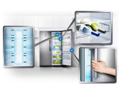 یخچال فریزر دوقلو سامسونگ مدلRZ28H61407F-RR35H66107F