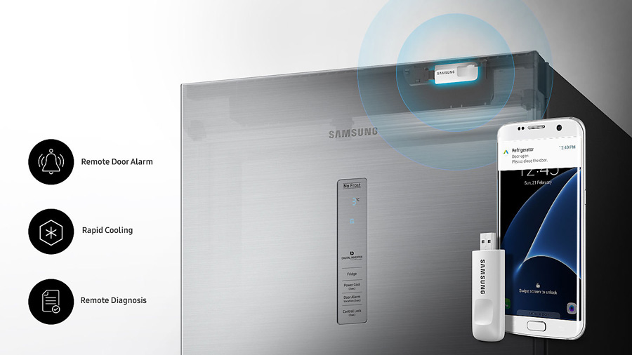یخچال فریزر دوقلو سامسونگ مدل  RR39M71007LV/LV-RZ32M71107F/LV