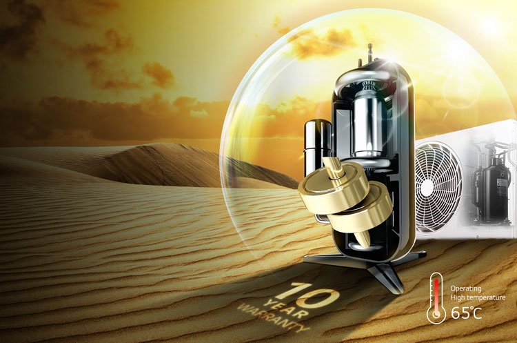 کولر گازی 24 هزار الجی دوال اینورتر سرد وگرم مدل bs-w246k3b0