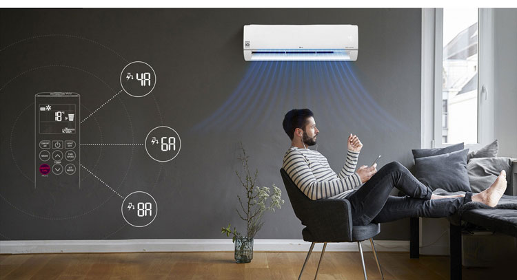 کولر گازی 26 هزار الجی ای کنترل دوال اینورتر سرد وگرم مدل bmp-26k