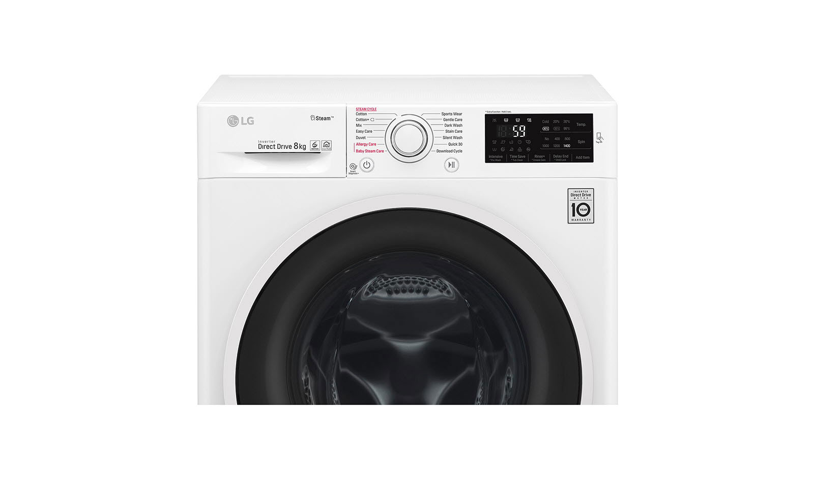 لباسشویی 8 کیلو الجی مدل WJ6148STP