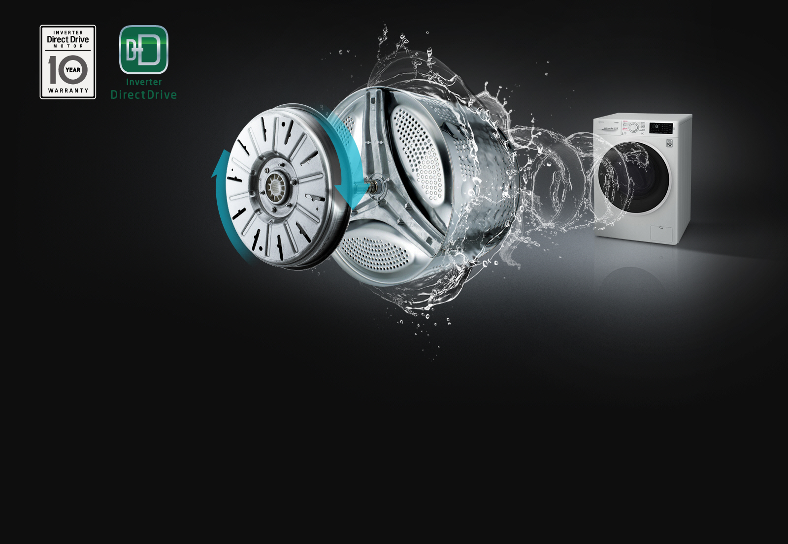 لباسشویی 8 کیلو الجی مدل Wj6140wtp