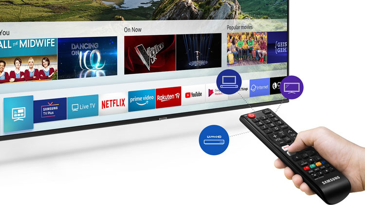 تلویزیون 65 اینچ سامسونگ تخت 4k جدید 2019 سری 7 مدل ru7100