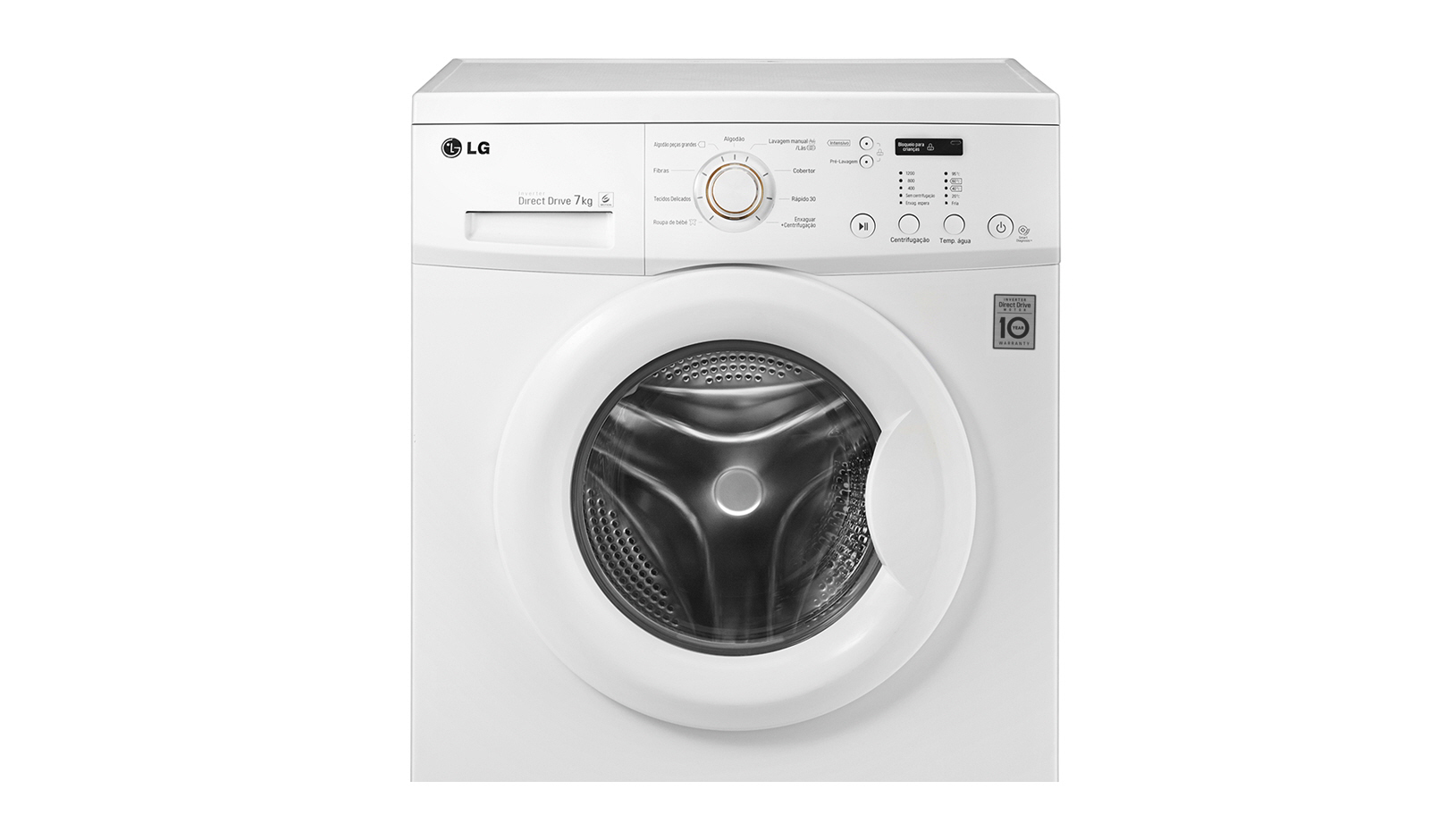 لباسشویی 7 کیلو الجی 1000 دور مدلF10C3QDP2