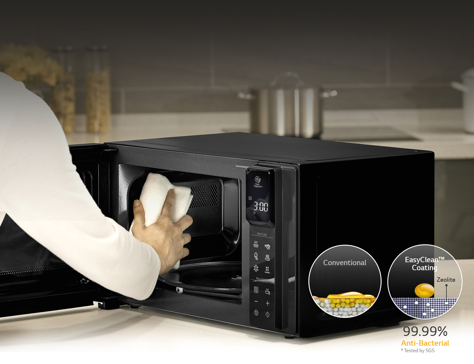 مایکروویو 42 لیتری الجی مدل mh8265cis