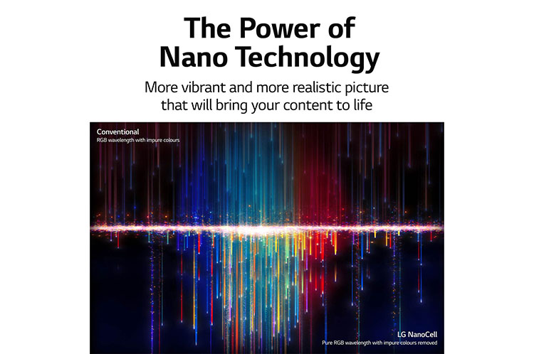 قیمت تلویزیون نانوسل ال‌جی مدل nano75vpa فورکی 55 اینچ