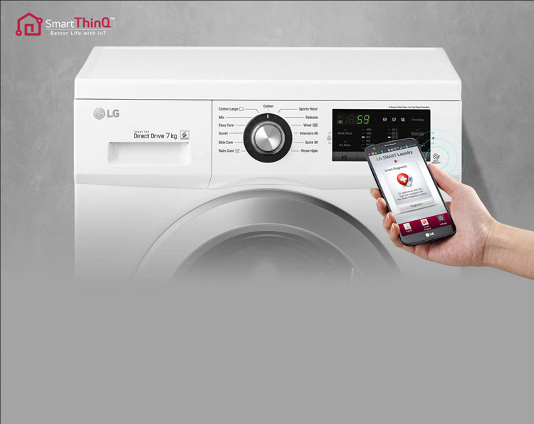 لباسشویی الجی 7 کیلو سفید 1200 دور مدل fh2j3qdnp0