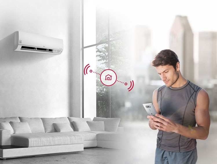 کولر گازی الجی 18000 دوال اینورتر آی کنترل هوشمند مدل amp-18k