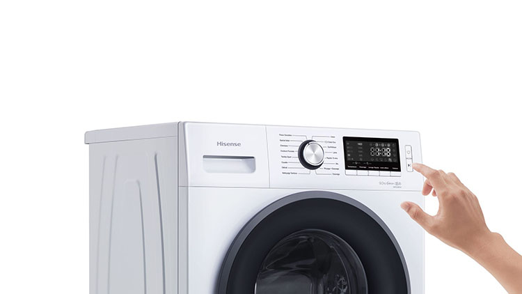 ماشین لباسشویی هایسنس 9 کیلو 1400 دور سفید مدل 9014