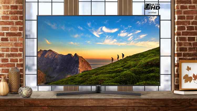 تلویزیون 55 اینچ سامسونگ تخت فورکی اسمارت 2019 جدید nu7400