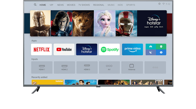 تلویزیون شیائومی مدل mi tv 4x فورکی اسمارت 65 اینچ 