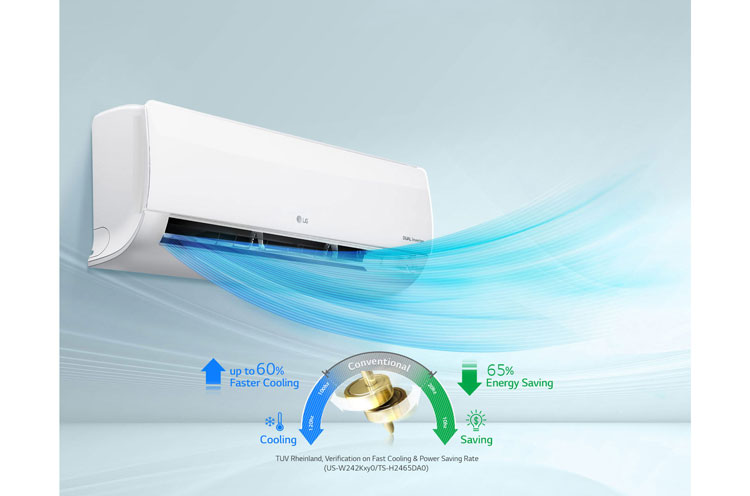 کولر گازی الجی 18000 دوال اینورتر آی کنترل هوشمند مدل amp-18k