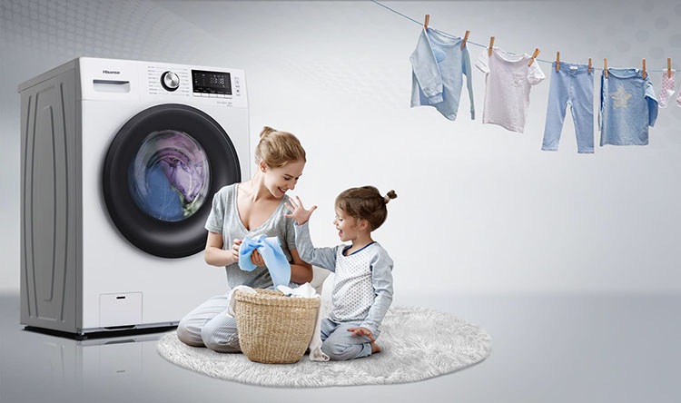 ماشین لباسشویی هایسنس 6 کیلو 1000 دور سفید مدل 6010