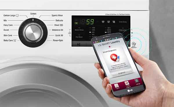 لباسشویی الجی 8 کیلو 1400 دور بخار شوردار نقره ای مدل fh4u2typ2s