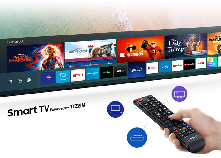 تلویزیون جدید سامسونگ 4k کریستال اسمارت مدل 55 اینچ tu8000